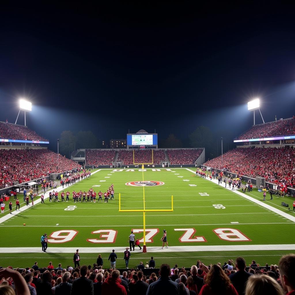 Cincinnati Elder Football Game in Action