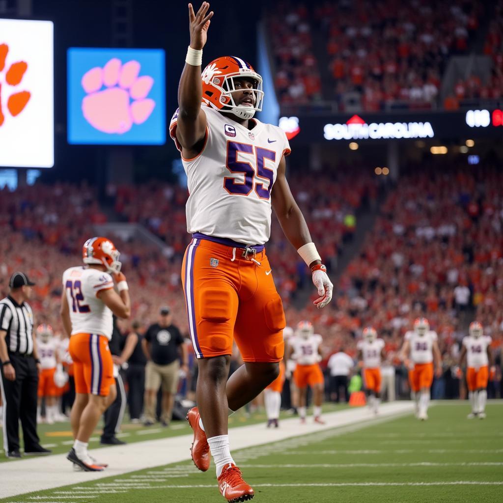 Clemson Carolina Football Game - Winning Touchdown