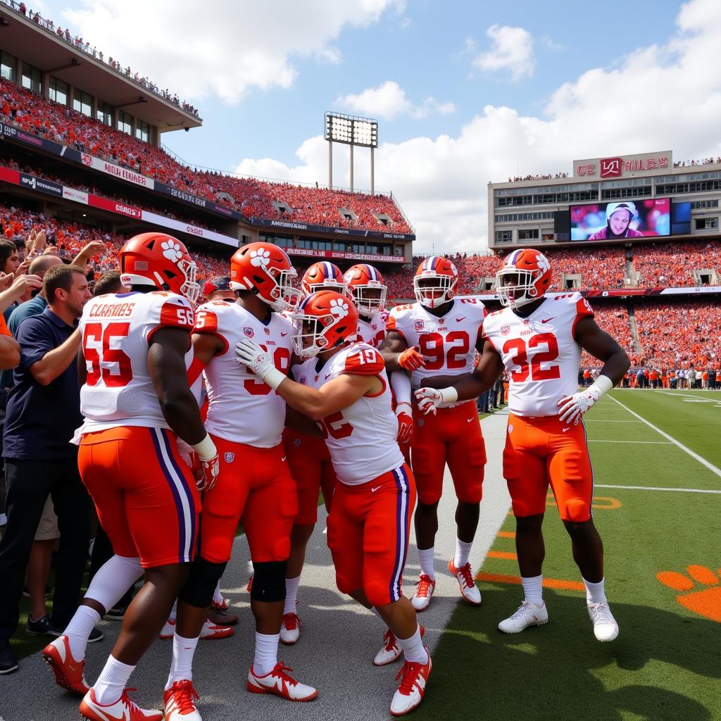 Clemson Football Celebration