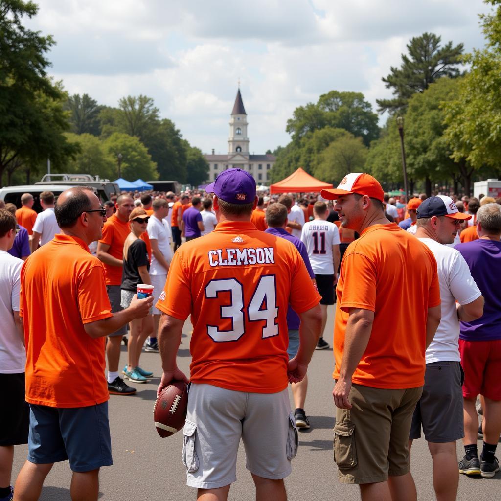 Clemson Football Fans Tailgating