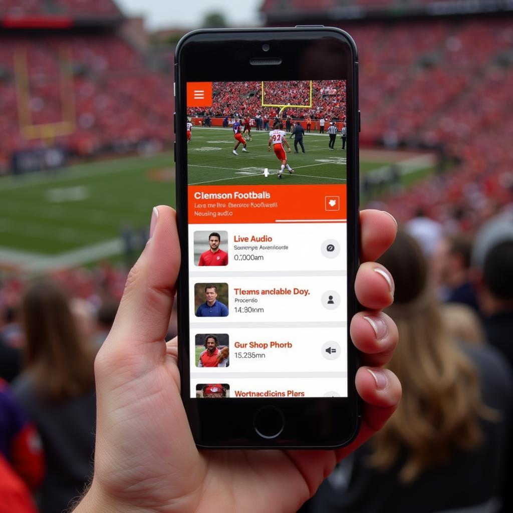 Clemson Football Gameday App Features