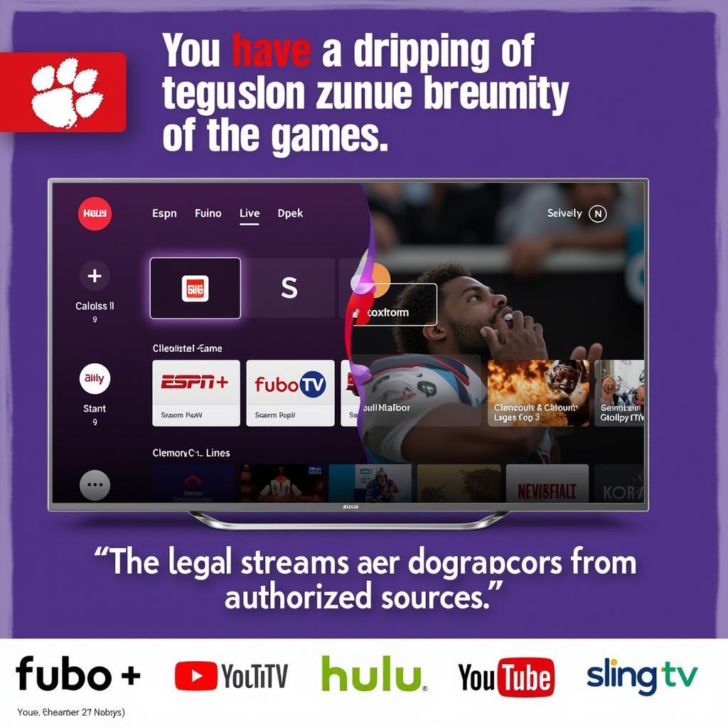 Legal Platforms for Clemson Football Live Stream