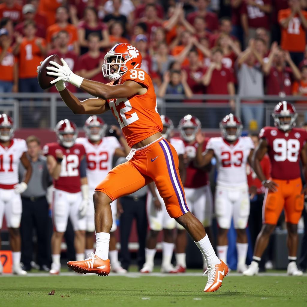 Clemson scores the game-winning touchdown