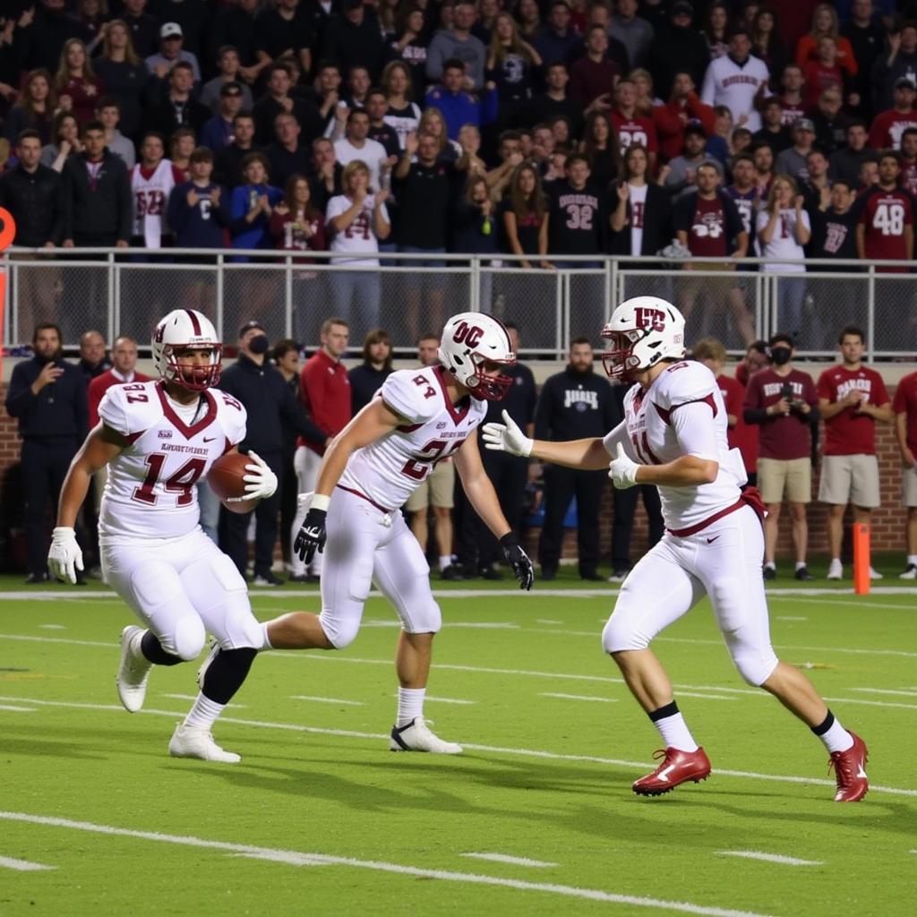 Clinton Arrows Football Team on the Field