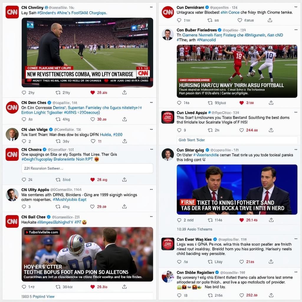 CNN Live Football News on Social Media