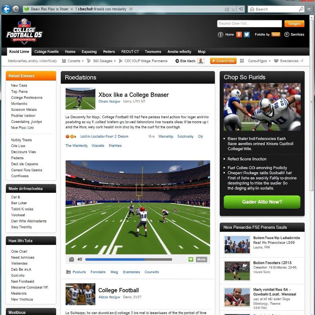 College Football 05 Xbox Live Online Community