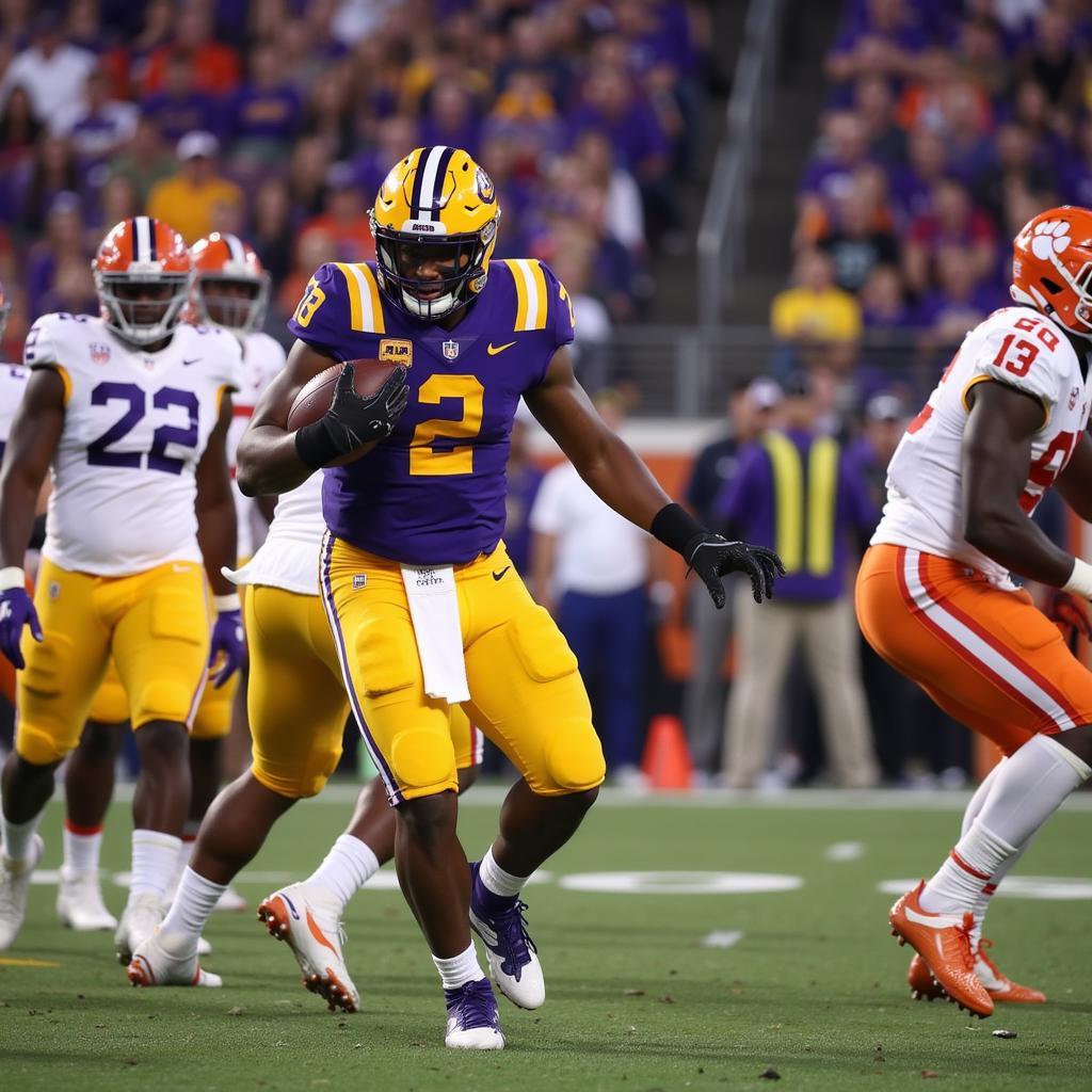 LSU vs Clemson in the 2019 College Football National Championship