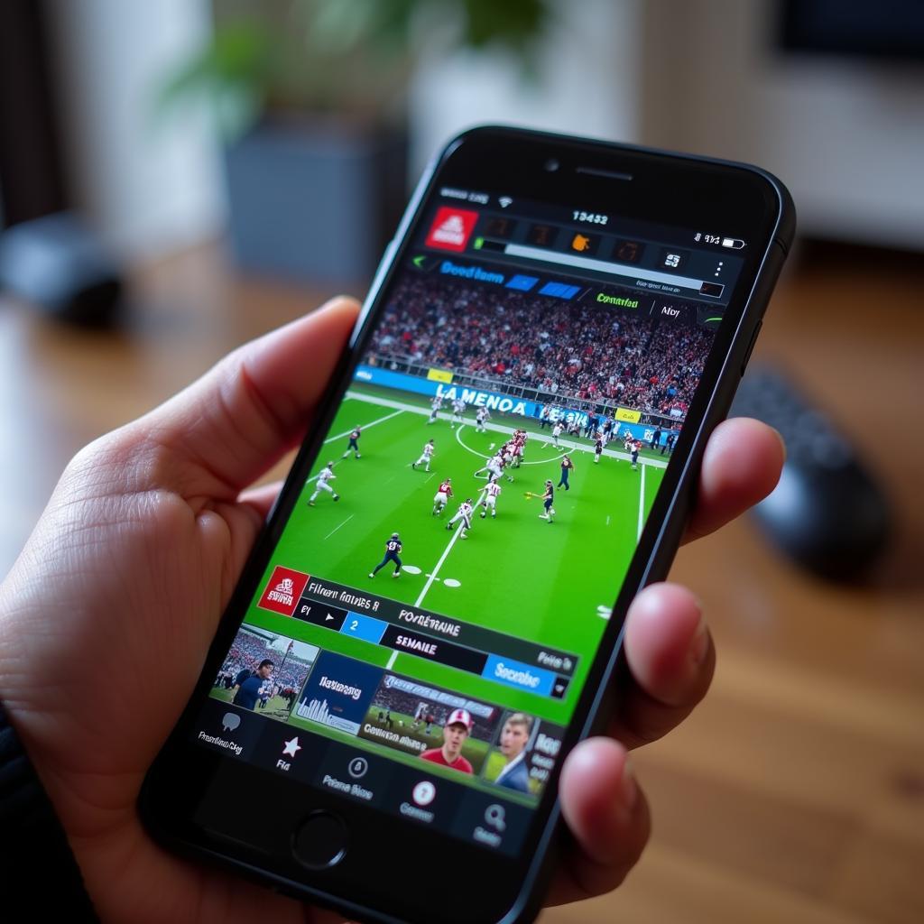 College Football Live Feeds on Phone