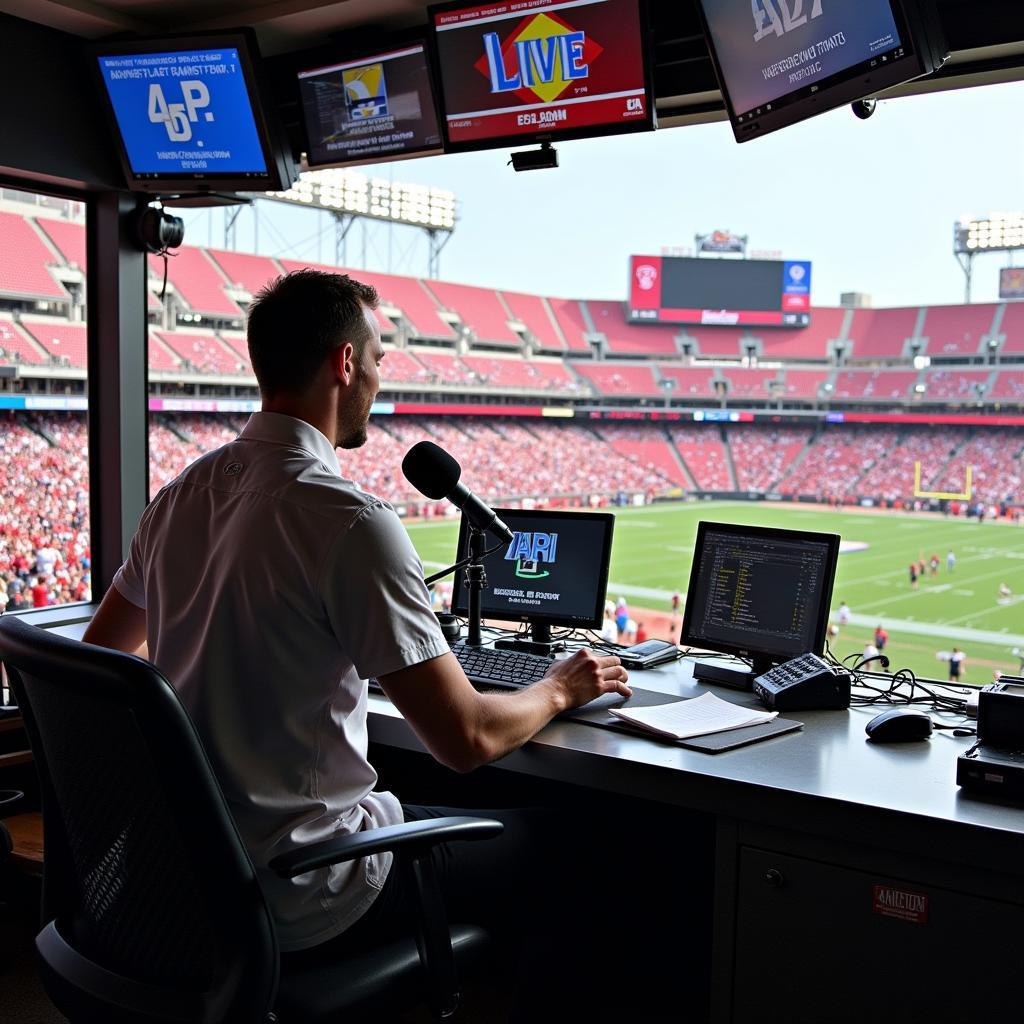 College football live host broadcasting live