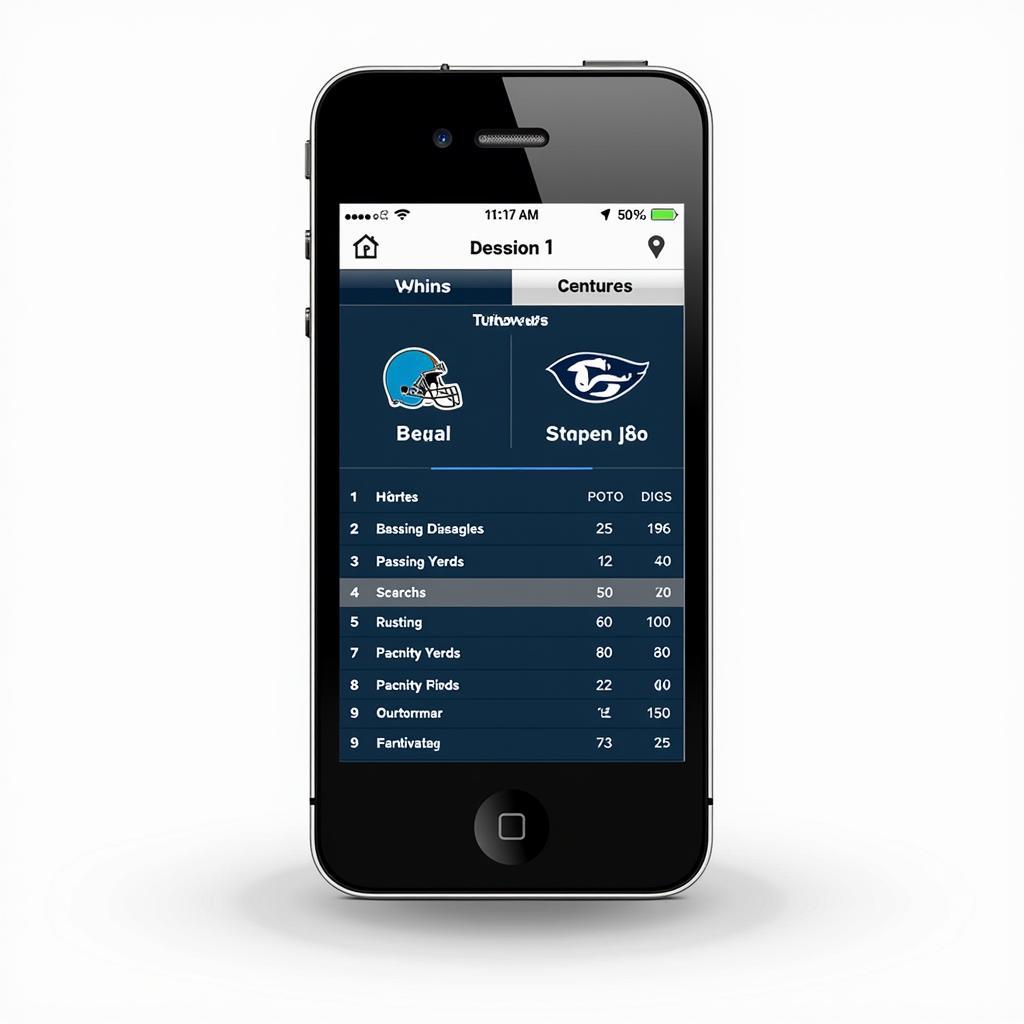 College Football Live Stats iPhone