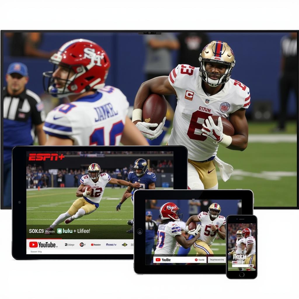 Various platforms for streaming college football