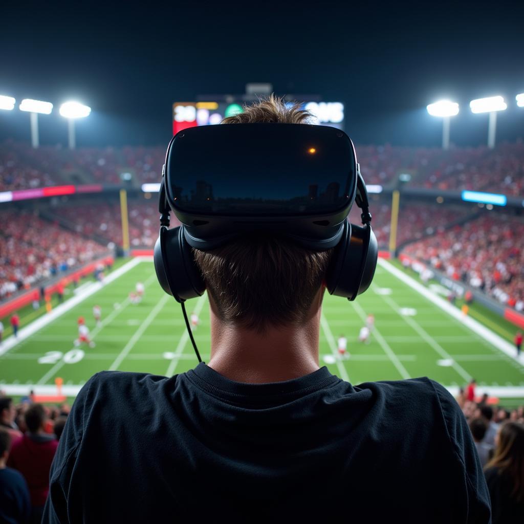 College football virtual reality experience