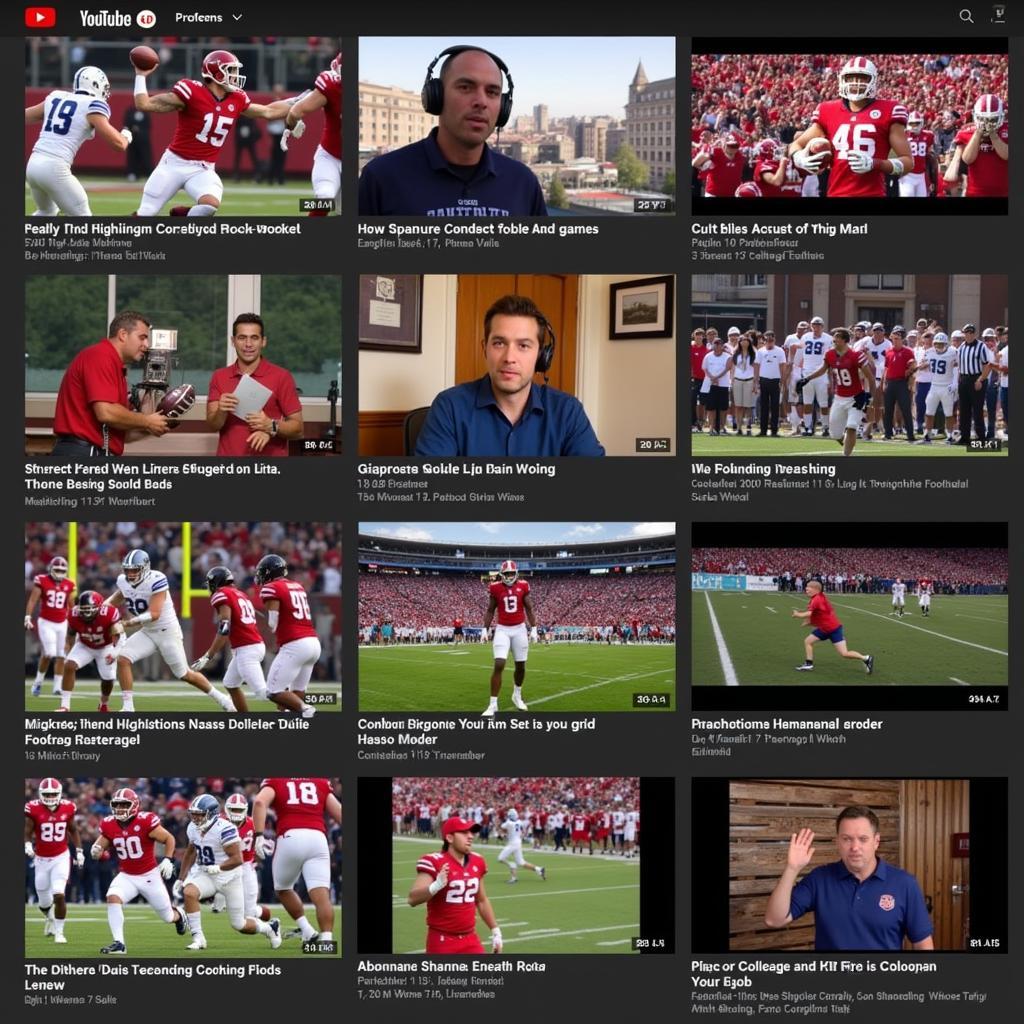 Exploring Diverse College Football Content on YouTube