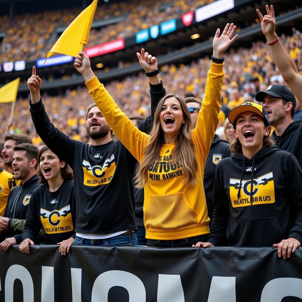 Colorado Buffaloes fans celebrating