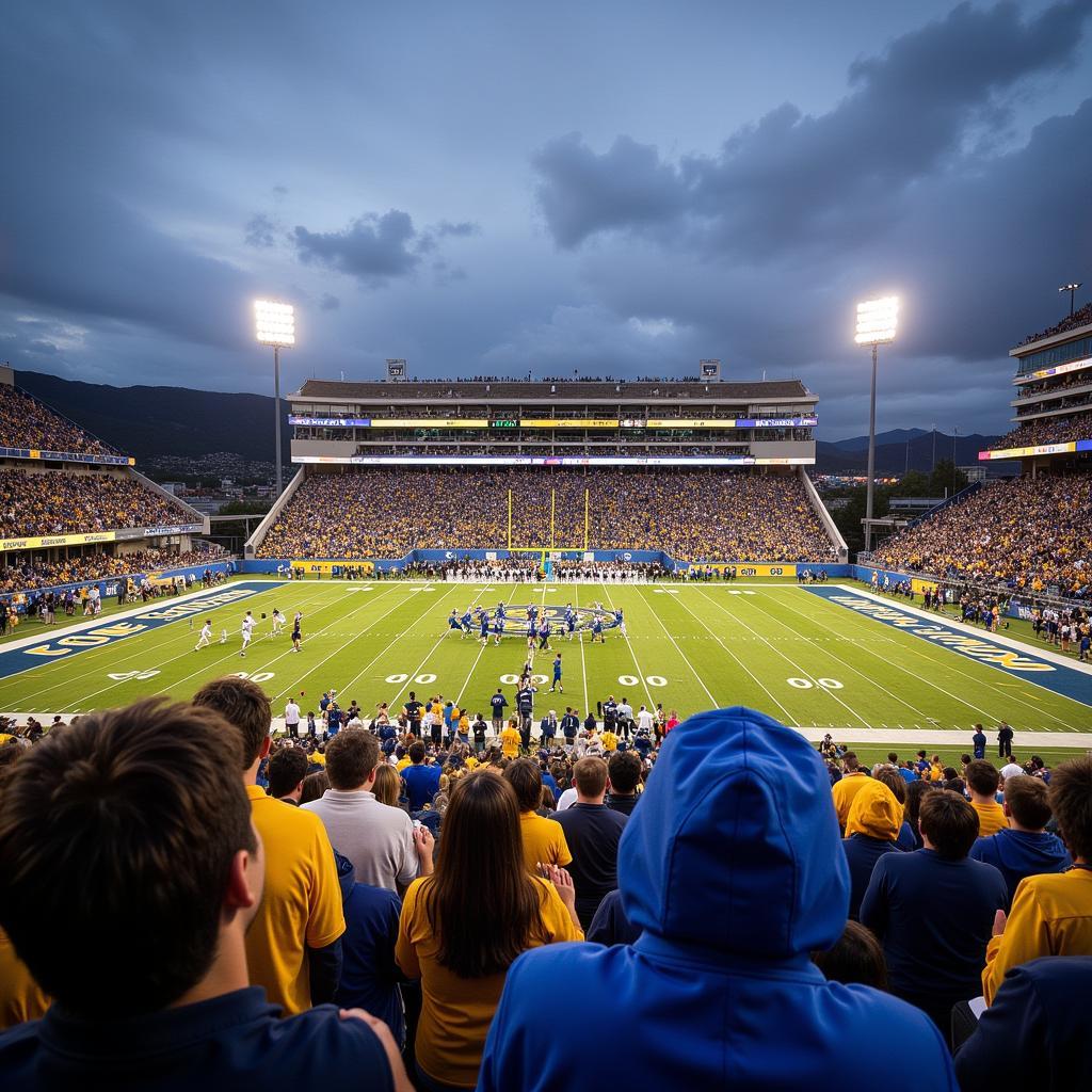 Colorado School of Mines Football Game in Progress