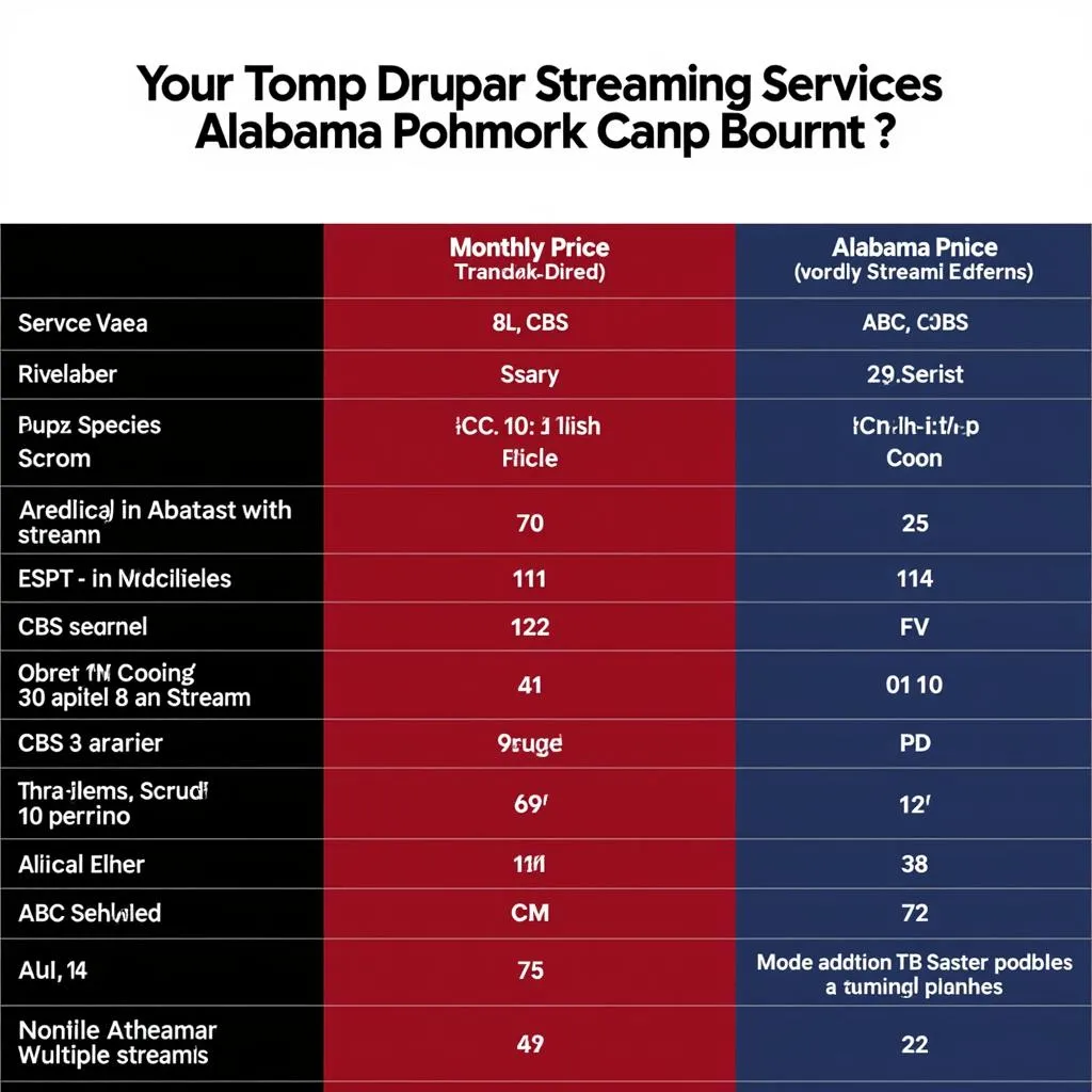 Comparing Alabama Football Live Stream Services