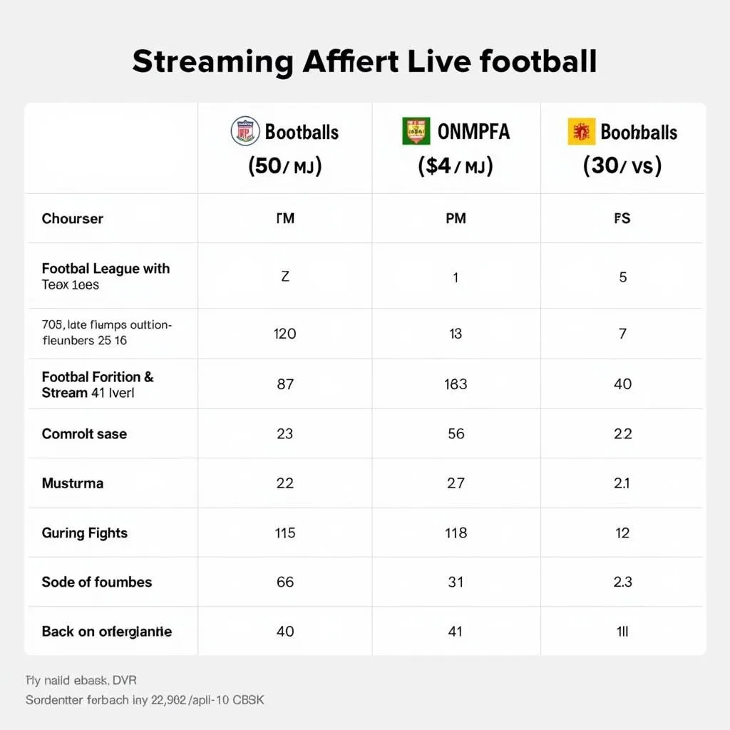 Comparing Live Football Streaming Options