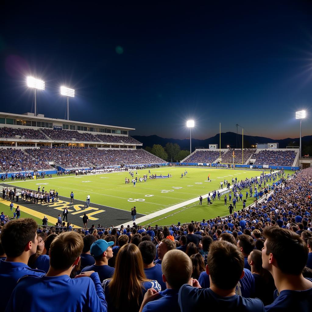 Culver City High School Football Game in Action