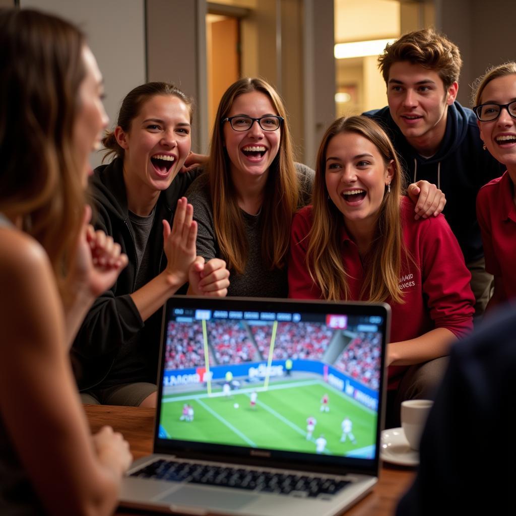 Dean College Football Fans Watching Live