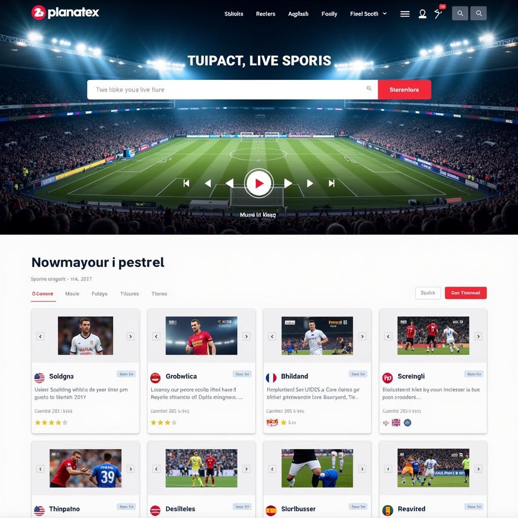 Websites offering live sports streaming