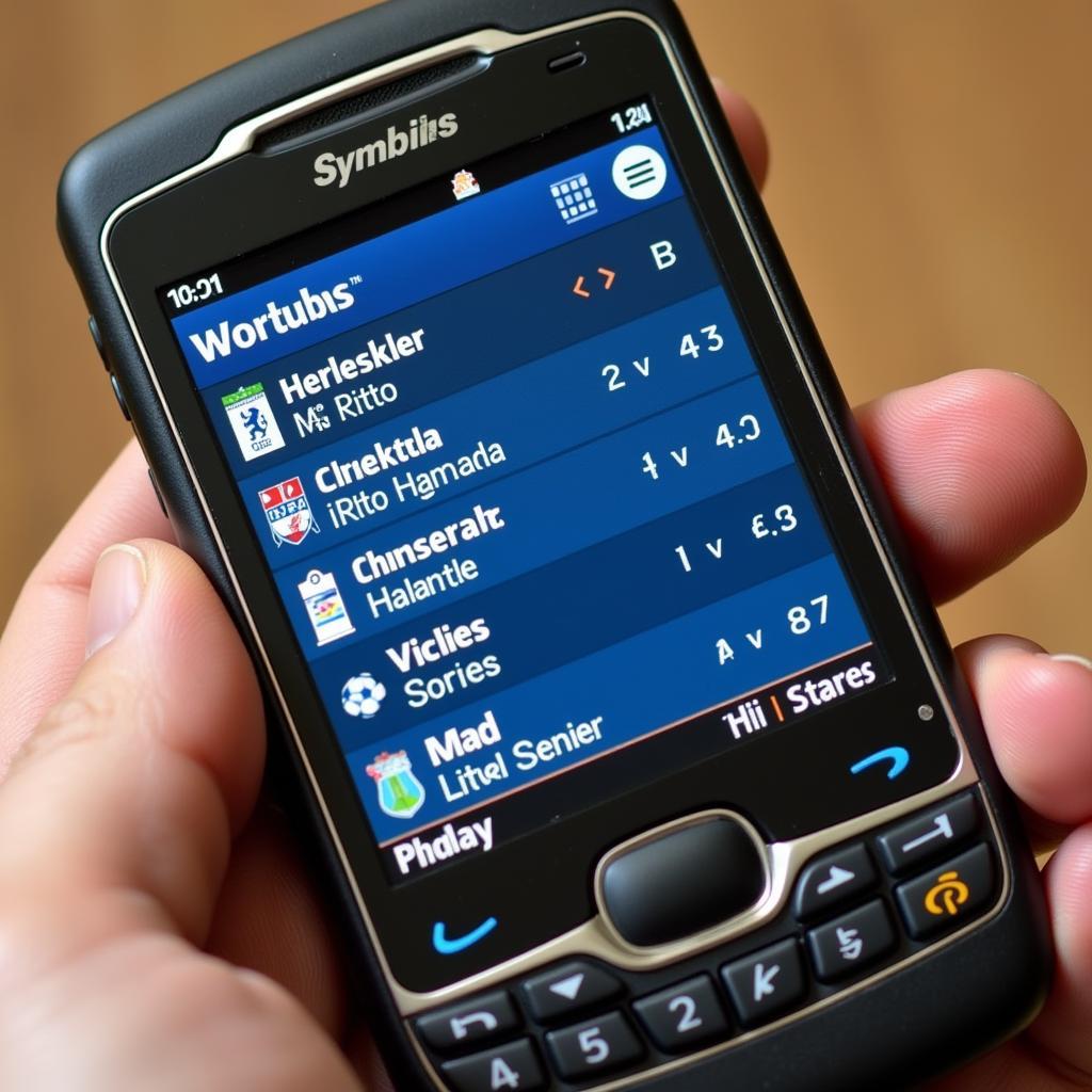 Điện thoại Symbian xem bóng đá