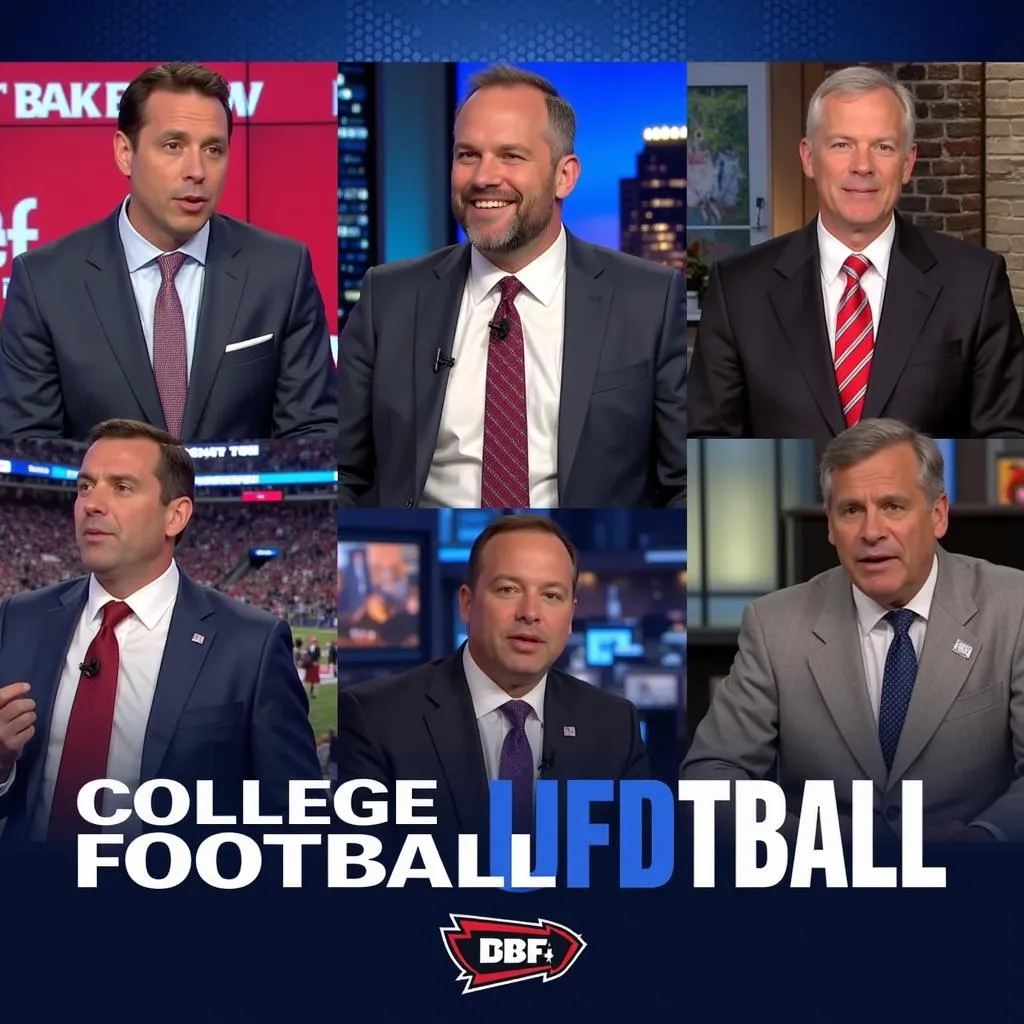 College Football Live Broadcast Team