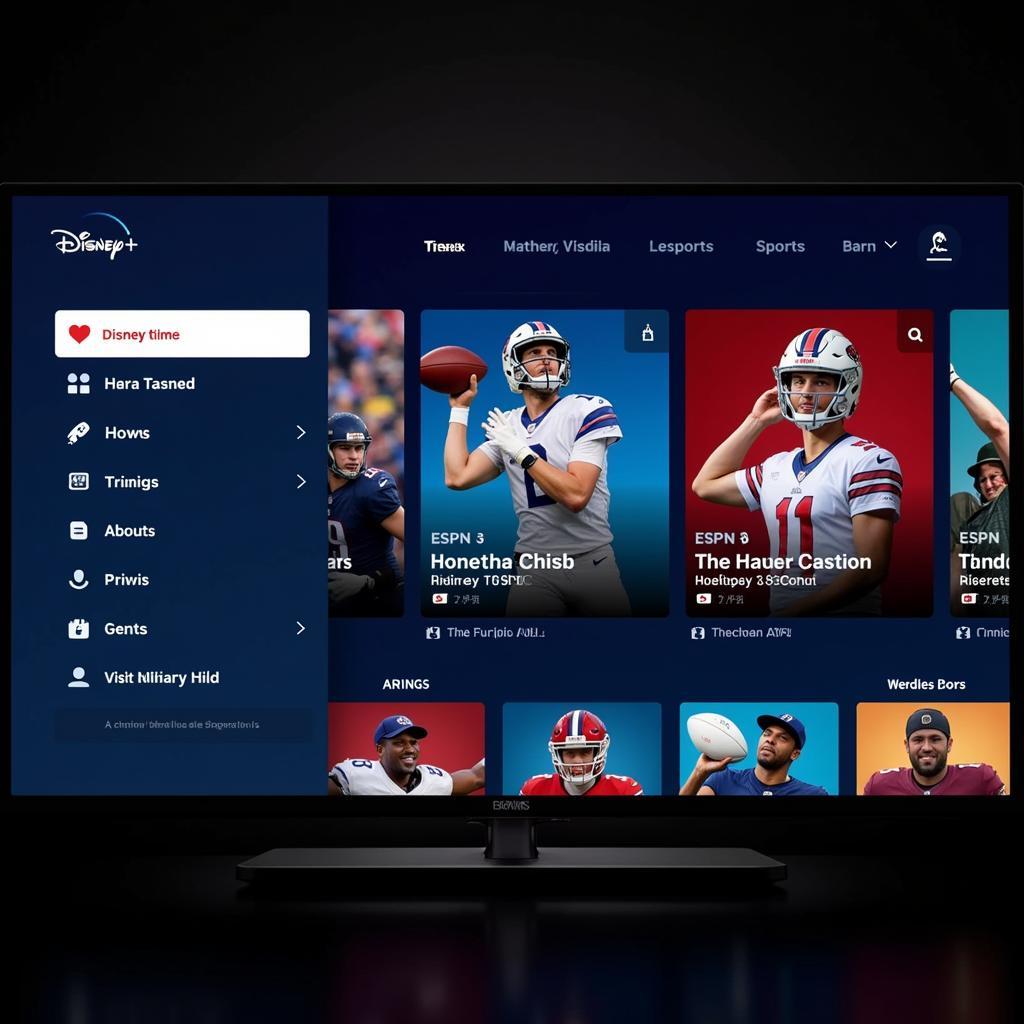 Disney Plus Live Sports Interface