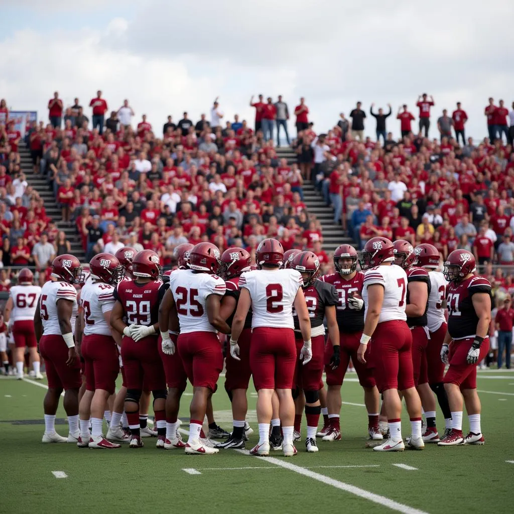 Doane University Football Team in Action