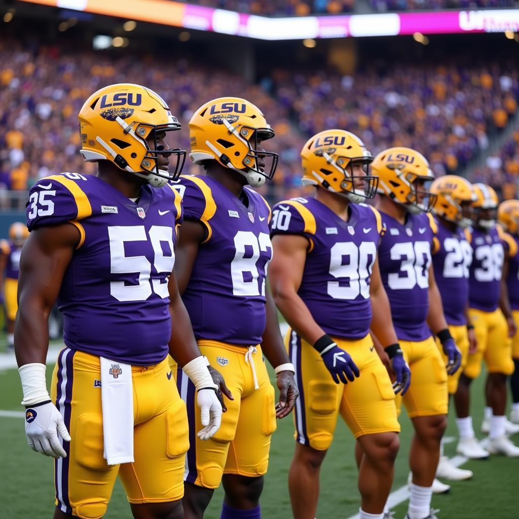 Đội hình LSU Tigers ra sân trong trận đấu gần đây