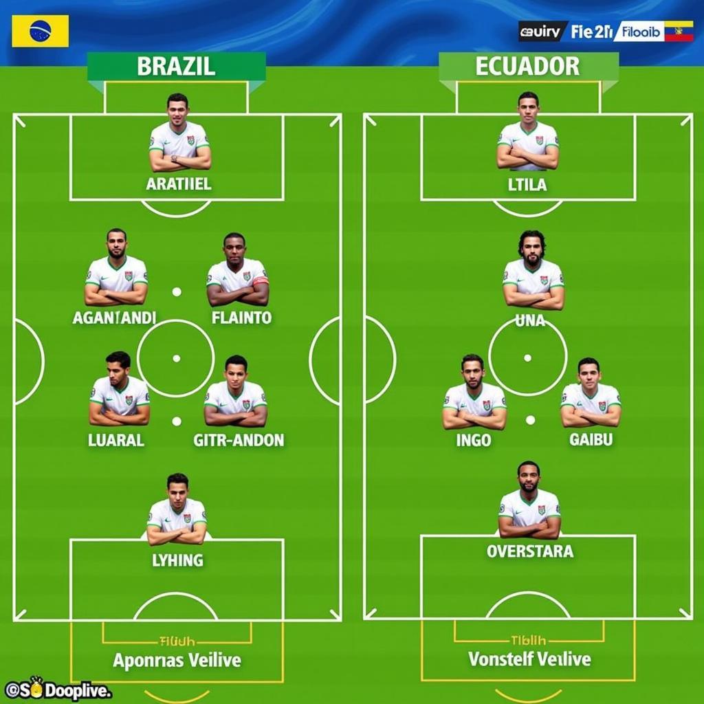 Đội hình ra sân Brazil vs Ecuador