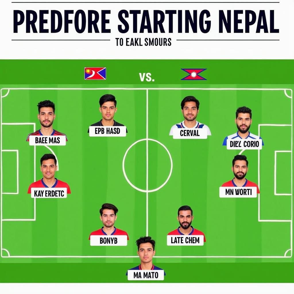 Đội hình ra sân dự kiến Bhutan vs Nepal