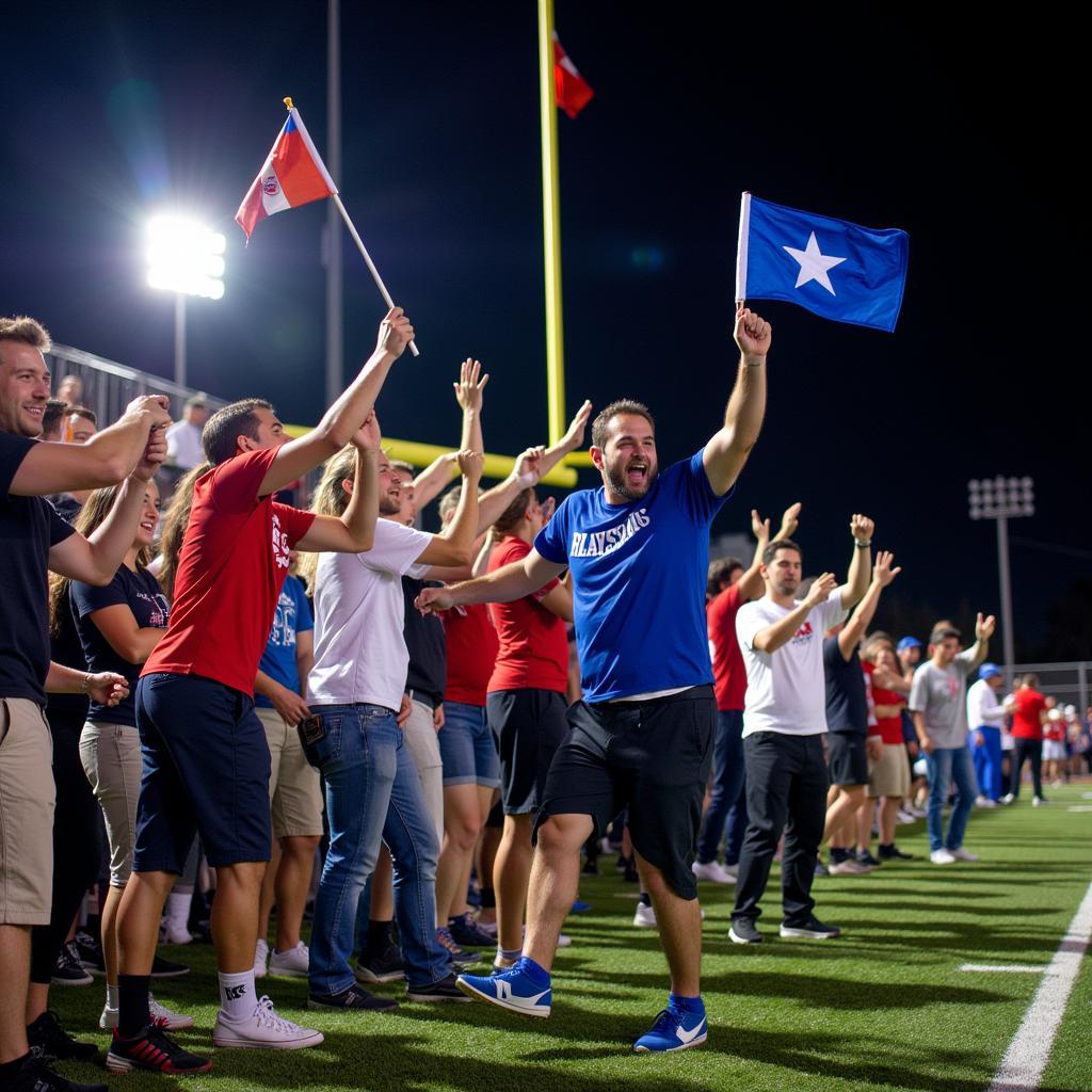 Duncanville Panthers Fans Celebrating a Touchdown