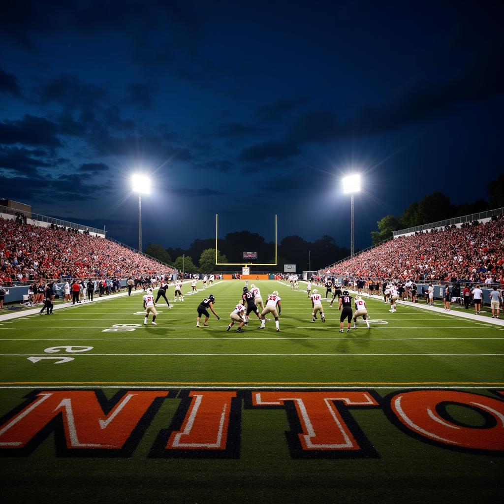 Dutchtown High School football game in action