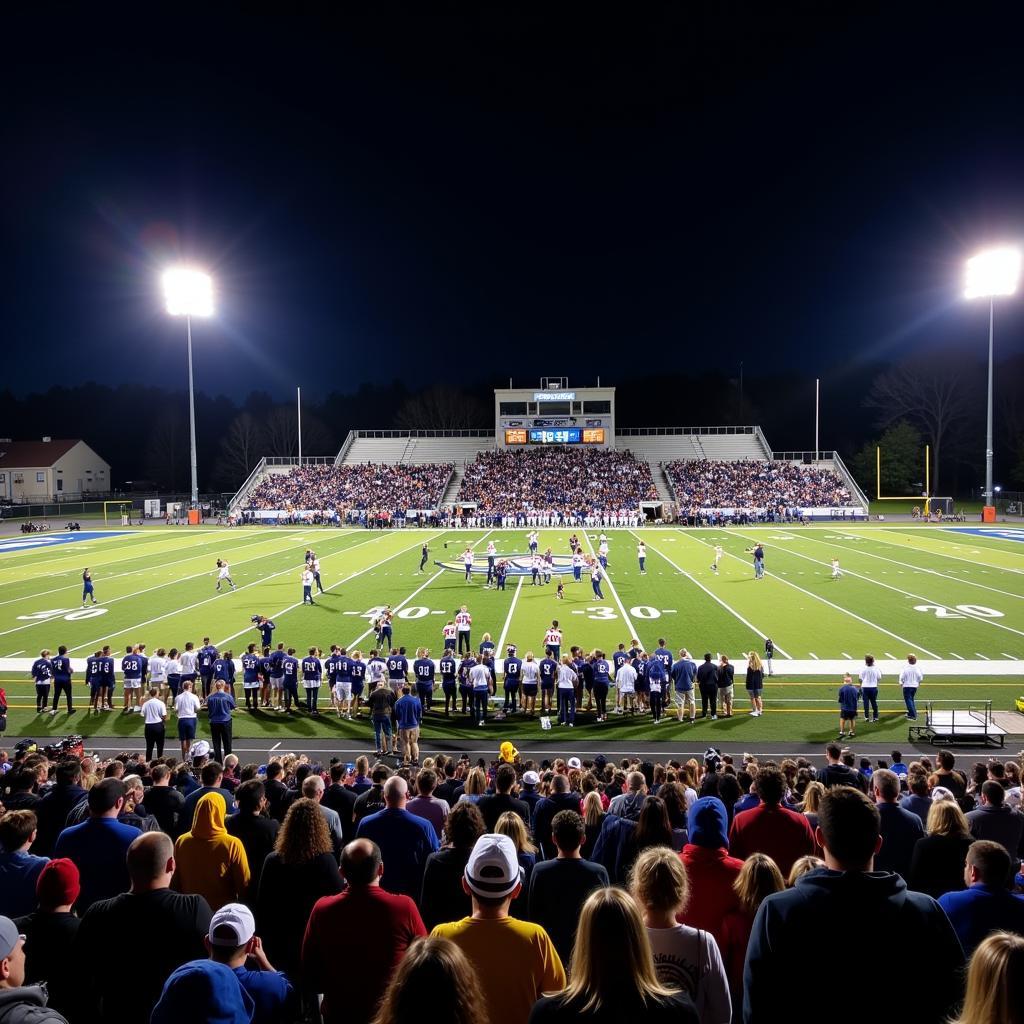 East Islip Football Game in Action