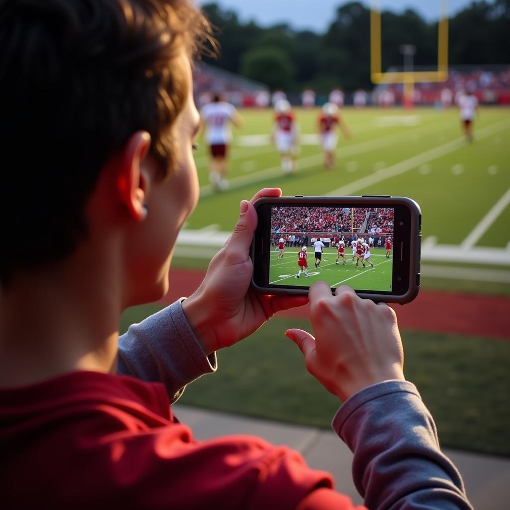 Watching East St. John High School Football Live Stream on Phone