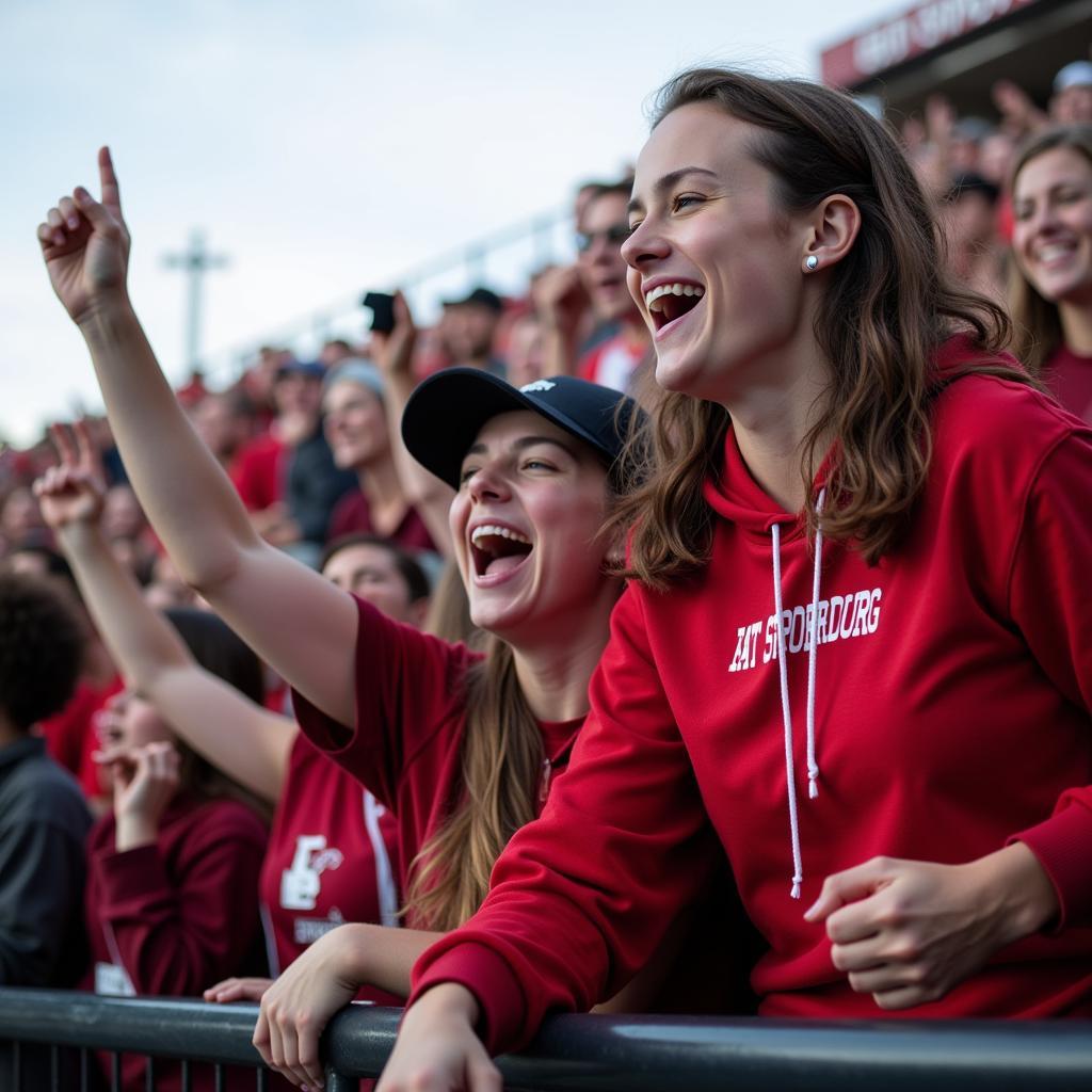 East Stroudsburg Football Fans Cheering