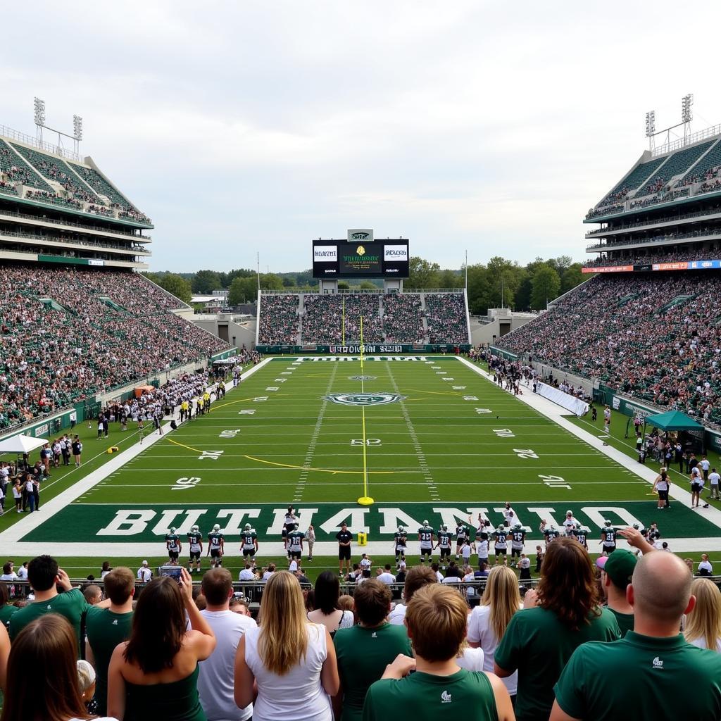 Eastern Michigan Football Game in Action