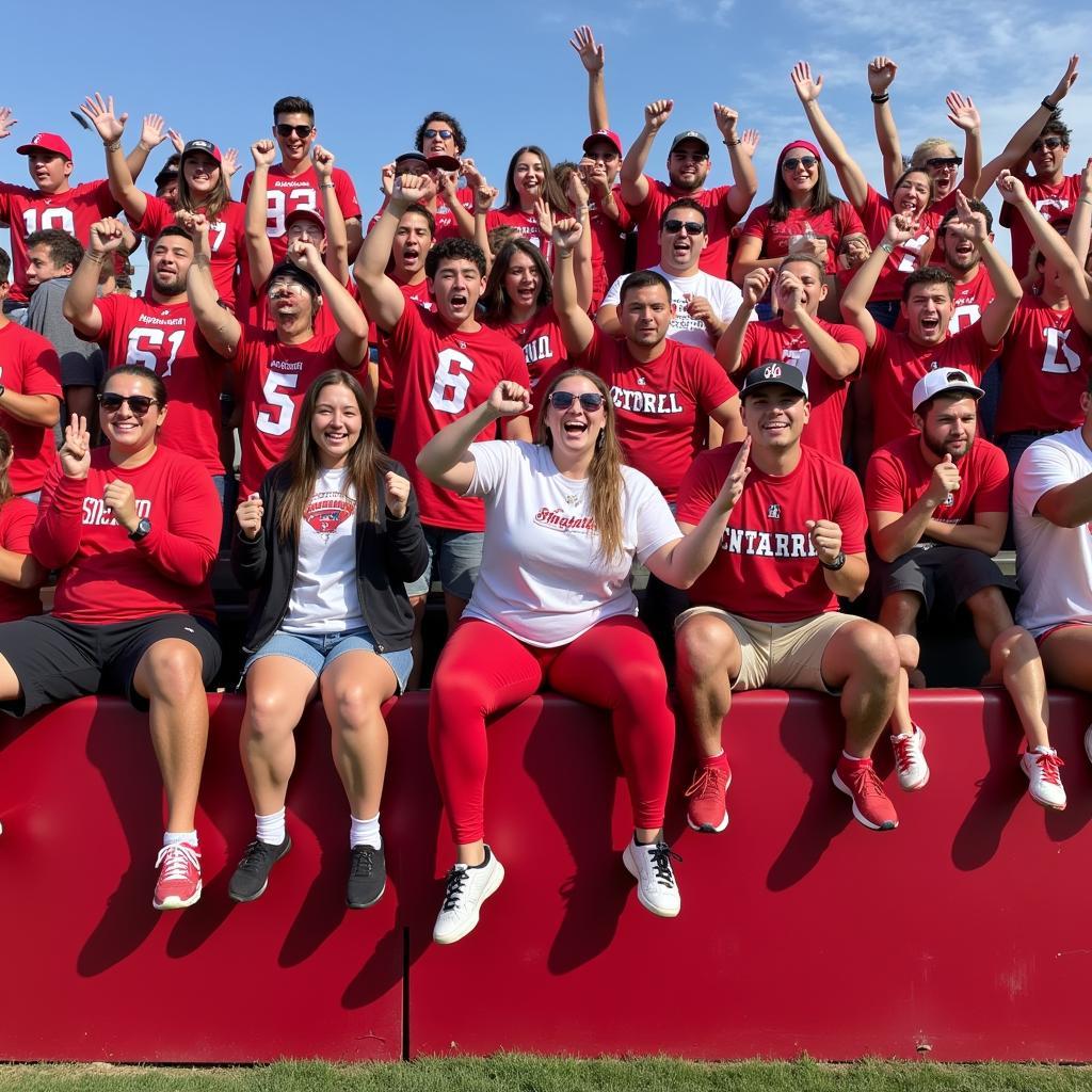 Eastern Washington Football Fans Cheering