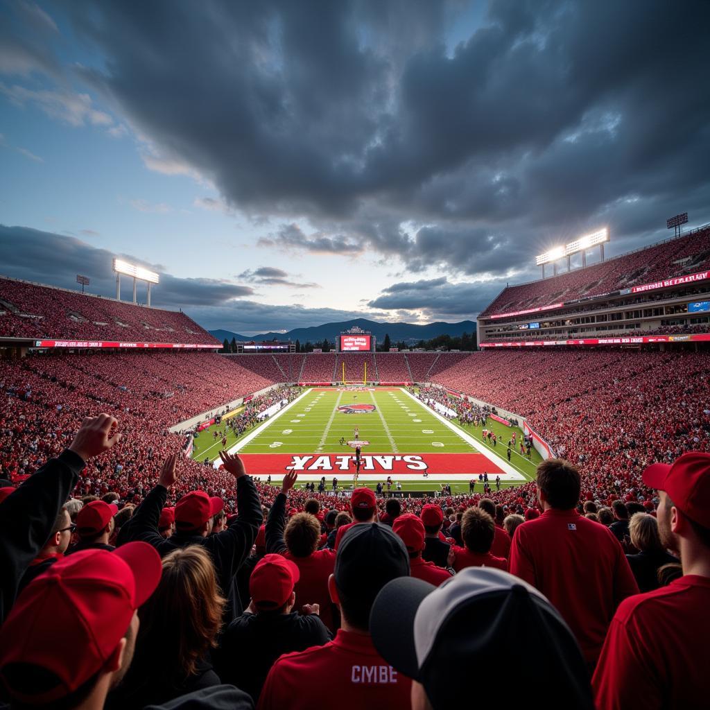 Eastern Washington football game day atmosphere