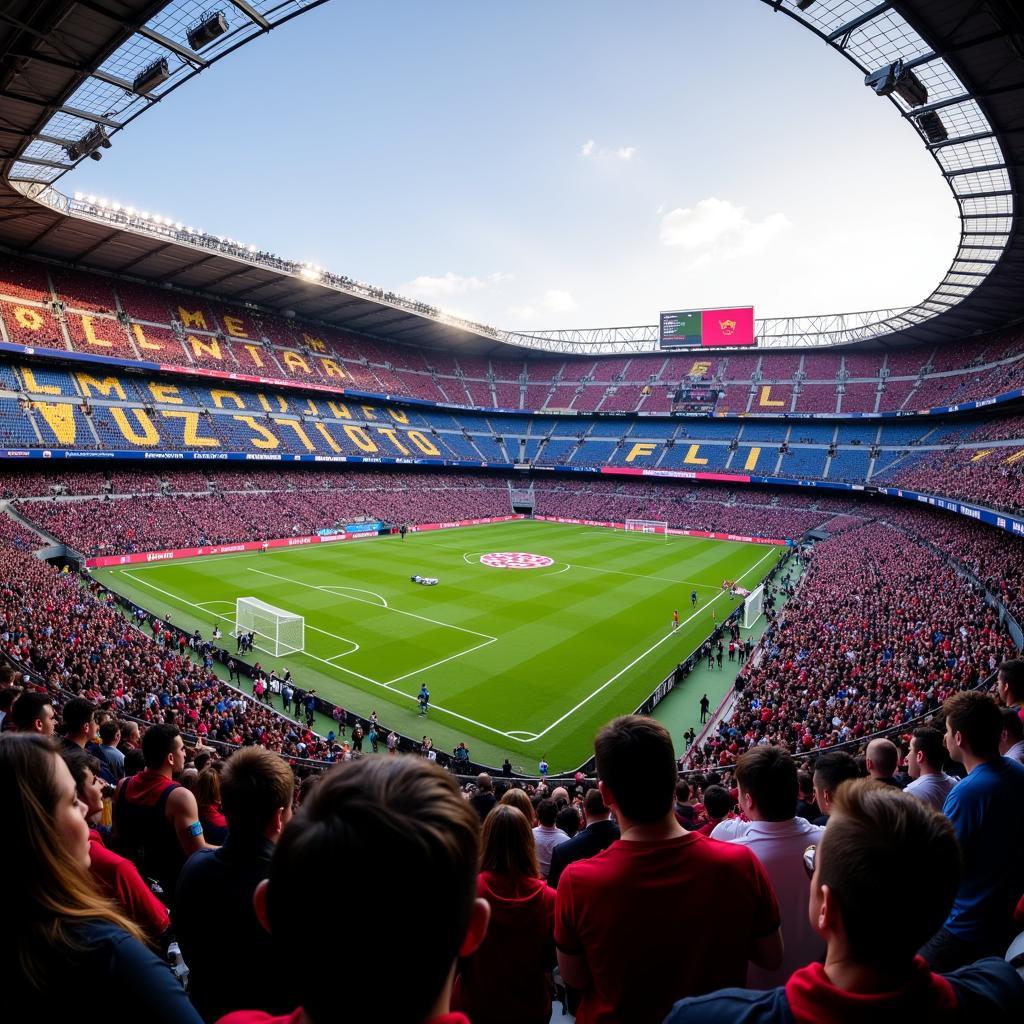 Trận cầu El Clasico trên sân Camp Nou