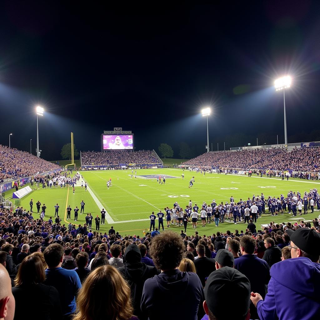 Ellsworth High School Football Game in Action