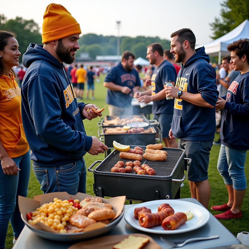 Endicott Football tailgating experience