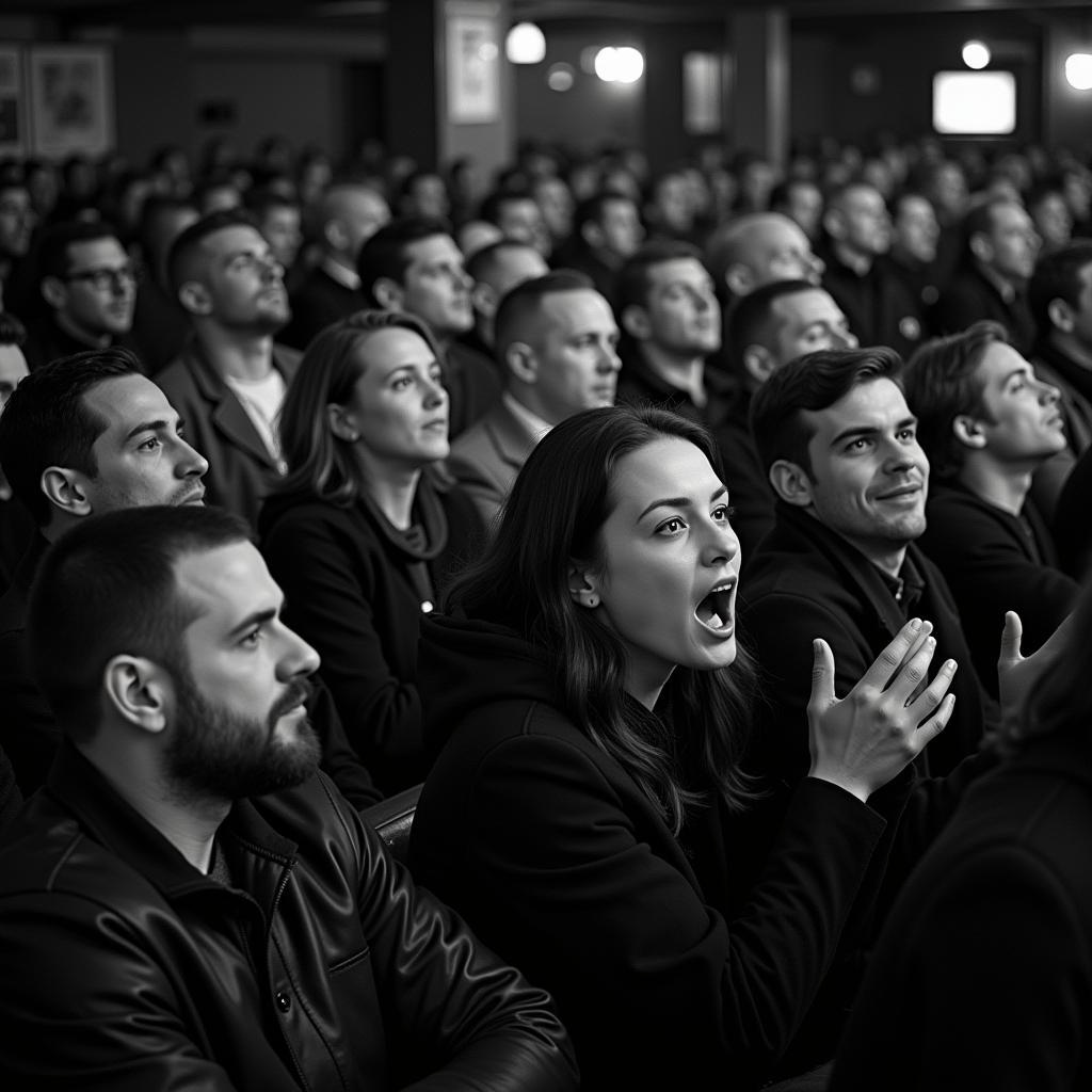 England Football Fans Listening Radio