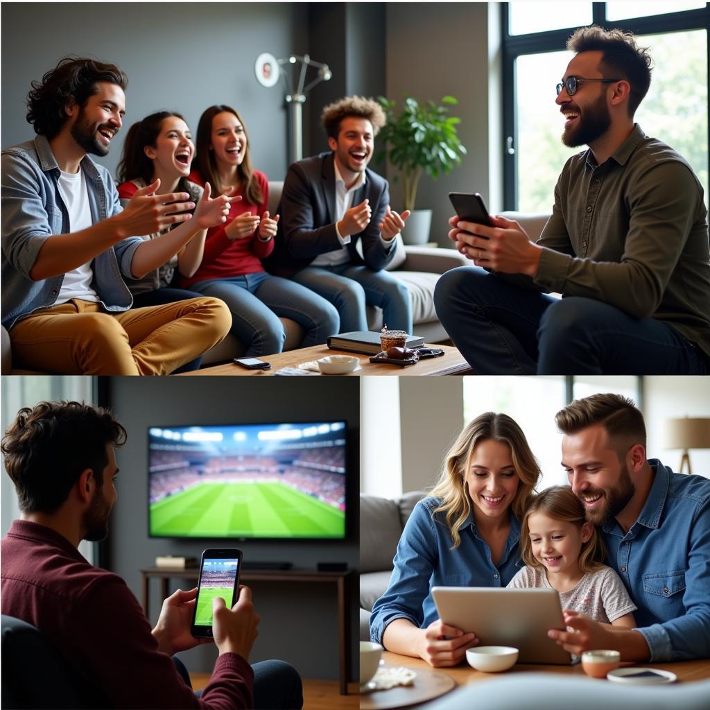 Watching Live Football on Different Devices