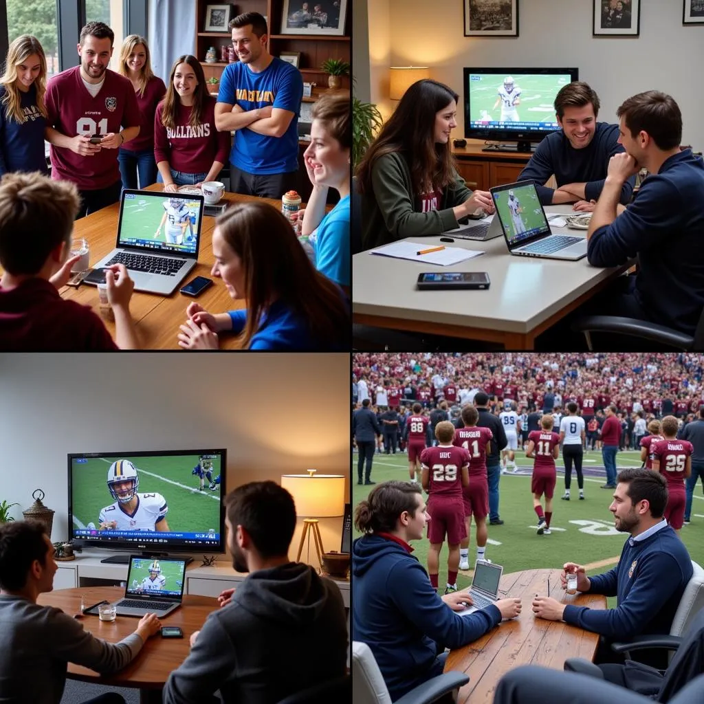 Fans Immersed in the Fordham vs. Navy Football Game