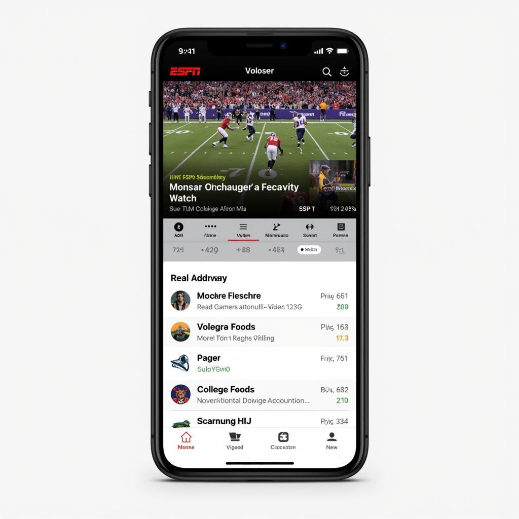 ESPN App College Football Live