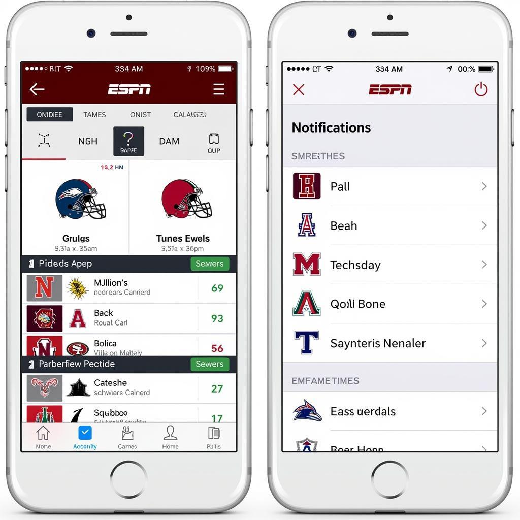 ESPN App Live Scores