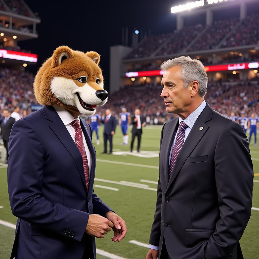 Rece Davis and Lee Corso on College GameDay