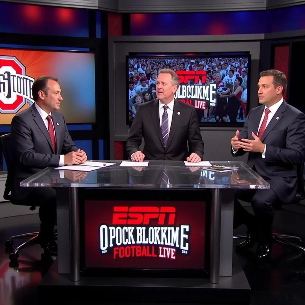 ESPN College Football Live Analysts Discussing Ohio State Buckeyes Game