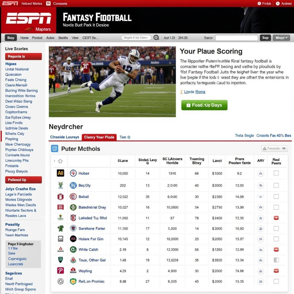 ESPN Fantasy Football Platform